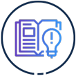 Book and light bulb icon